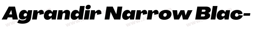 Agrandir Narrow Blac字体转换